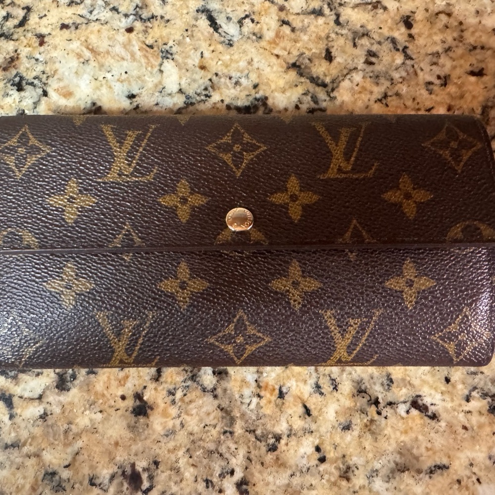 Louis Vuitton Brown Monogram Clutch Wallet